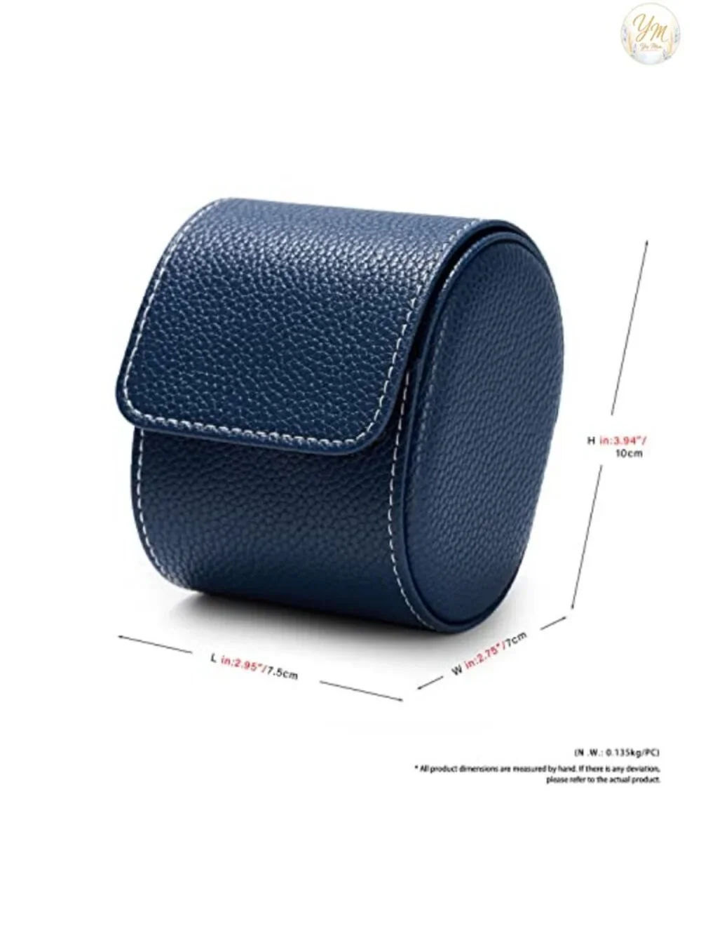 Luxury Leather Travel Watch Case Single Watch Box Portable Watch Storage Roll